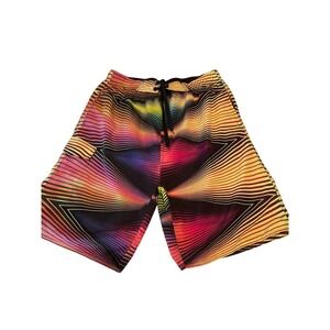 Men's Tru Cal Multi Color Board‎ Shorts XXL 2XL Swim Trunks Geometric Lined